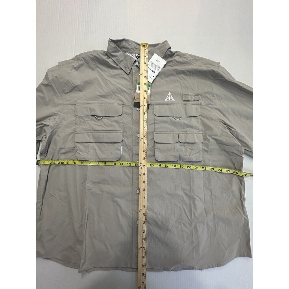 Size XL Nike ACG Orb Weaver Dri-FIT ADV UV LS Shirt Grey Men’s HJ2465-009 - Picture 4 of 5